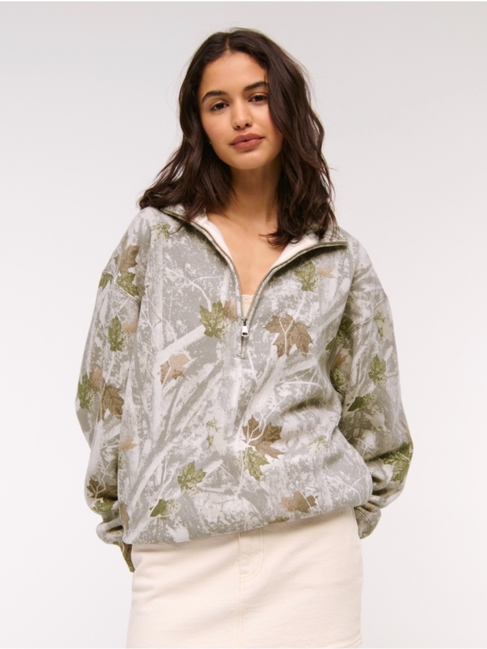 Abercrombie Camo Quarter Zip